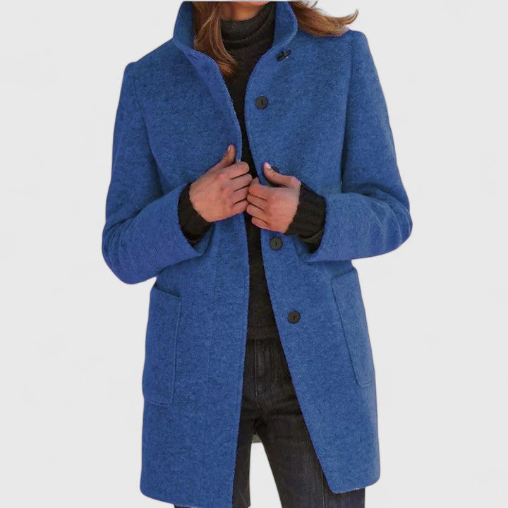 Clarisse | Manteau Élégant à Col Montant