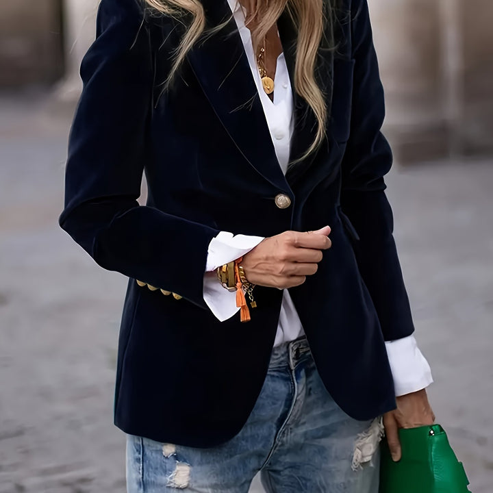 Séraphine | Veste Blazer Cintrée à Col Tailleur