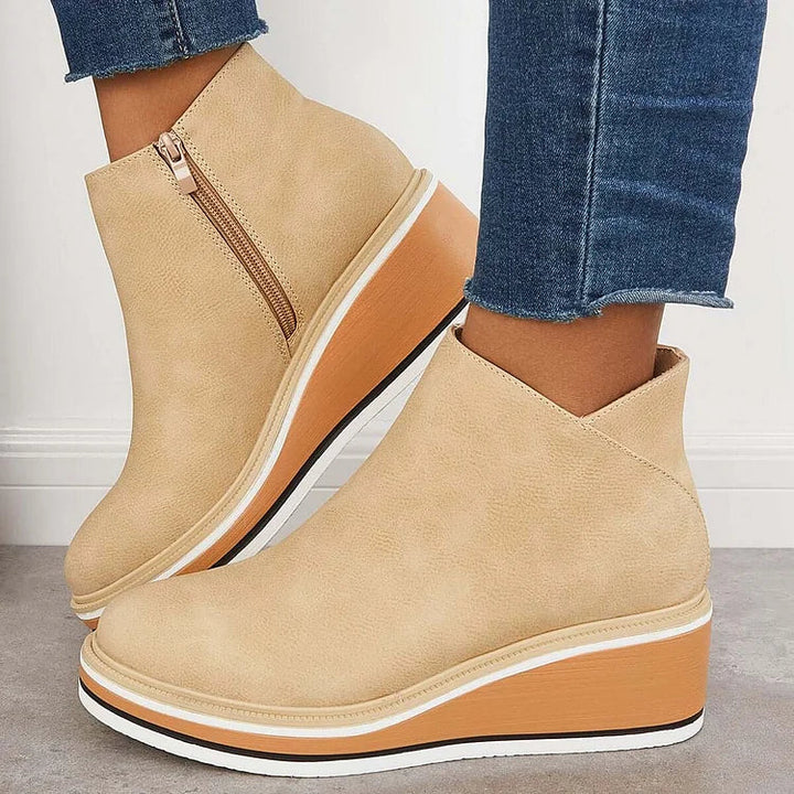 Oriane | Bottines Élégantes à Semelle Plateforme