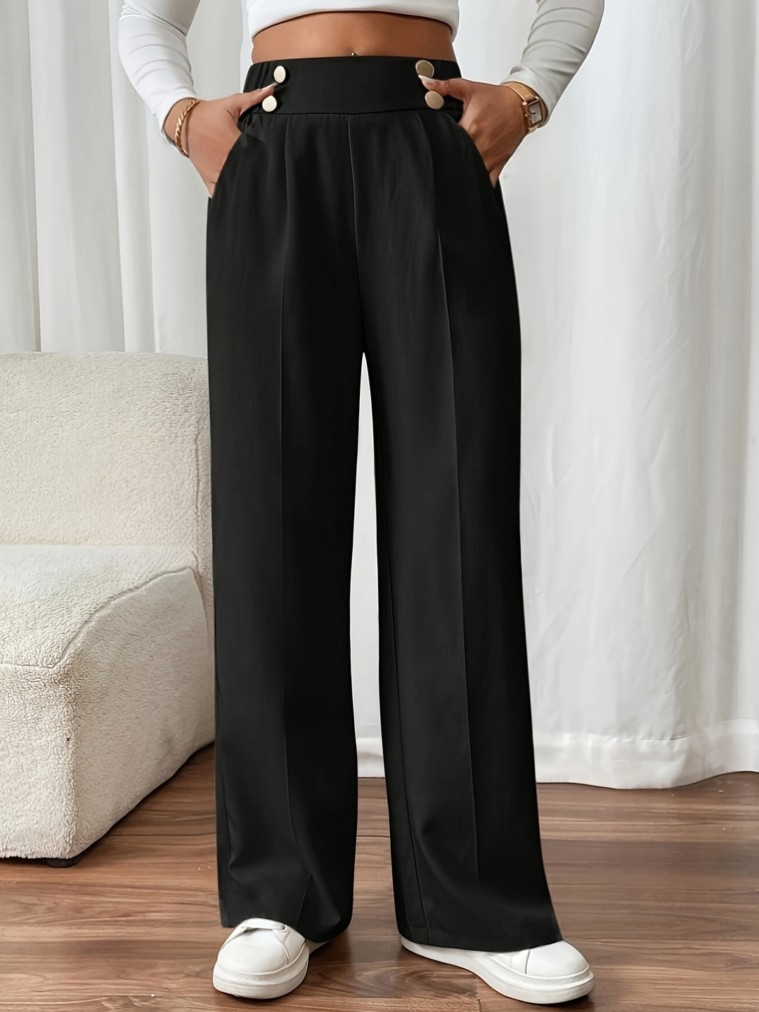 Ariane | Pantalon Fluide à Jambe Droite