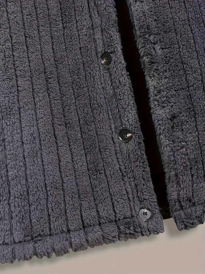 Norbert | Veste d'Hiver Texturée Boutonnée