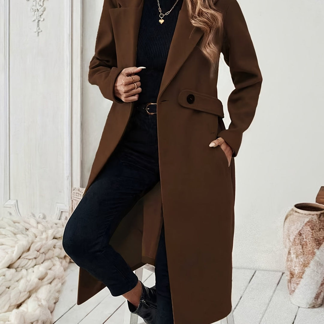 Cécile | Manteau Long Ceinturé Élégant
