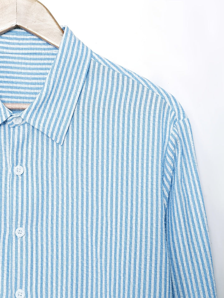 Julien | Chemise Rayée à Manches Longues