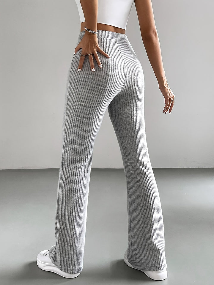 Ophélie | Pantalon Fluide Taille Haute Évasé
