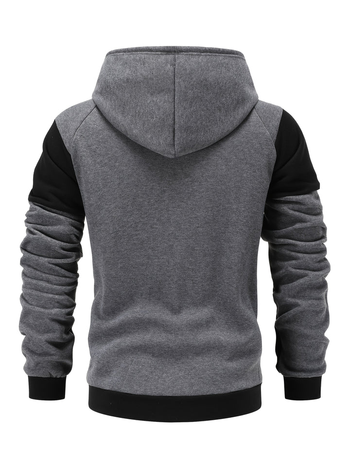 Édouard | Veste à Capuche Zippée Bicolore