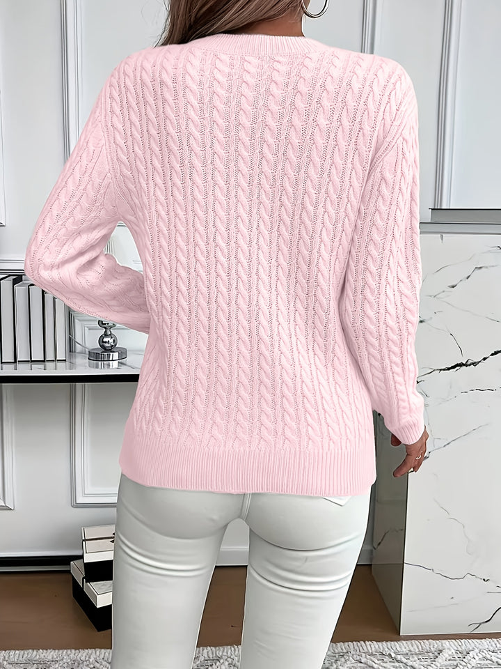 Emmanuelle | Pull Torsadé Coupe Ample