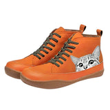 Océane | Bottines Montantes au Motif Chat