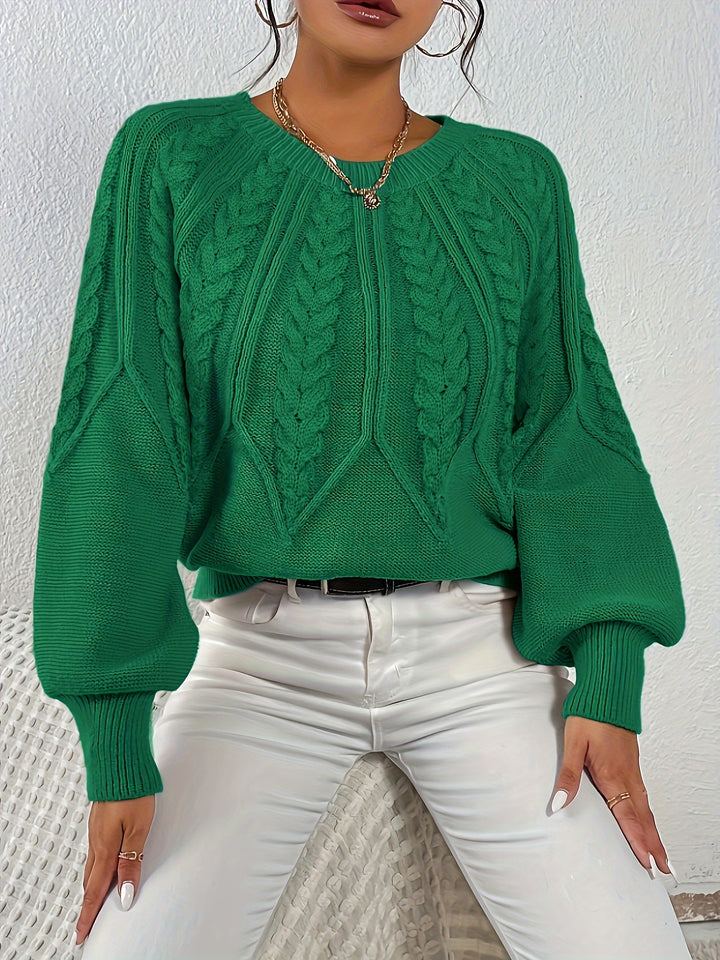 Éloïse | Pull Torsadé à Col Rond