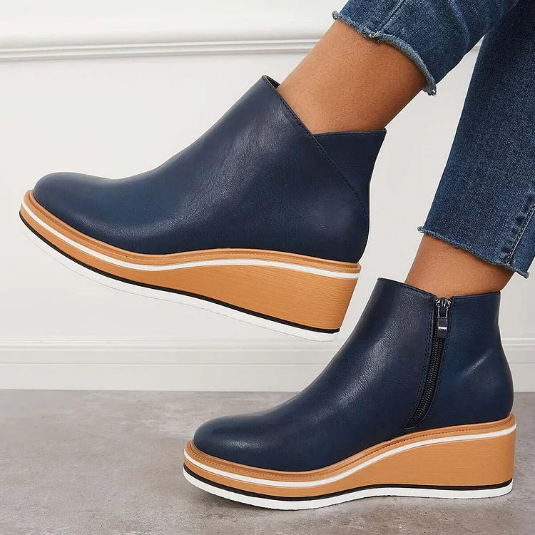 Oriane | Bottines Élégantes à Semelle Plateforme
