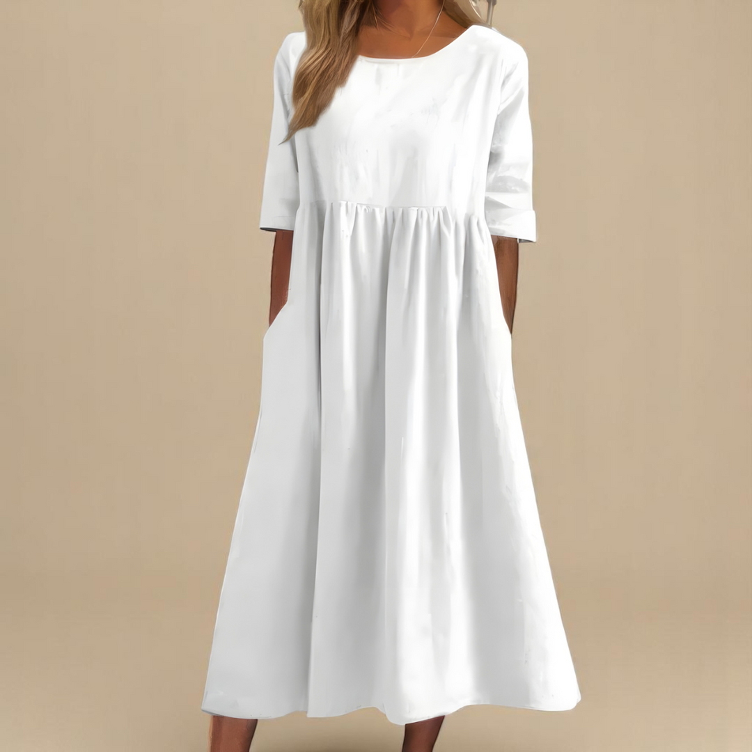 Sandrine | Robe Ample Manches Courtes