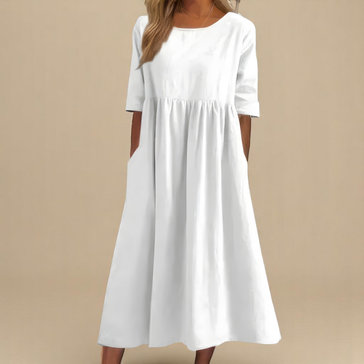 Sandrine | Robe Ample Manches Courtes