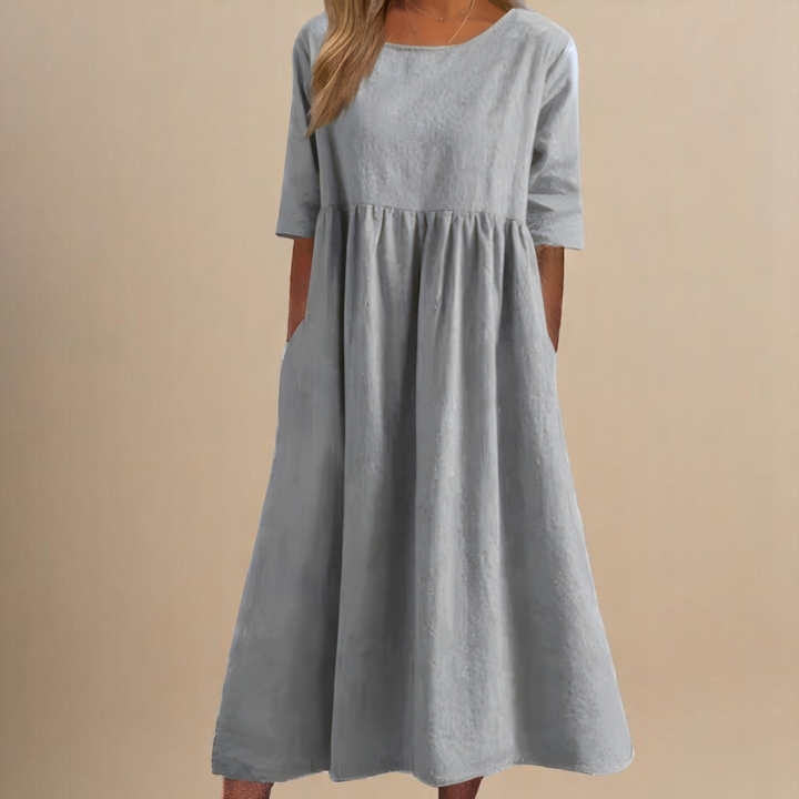 Sandrine | Robe Ample Manches Courtes
