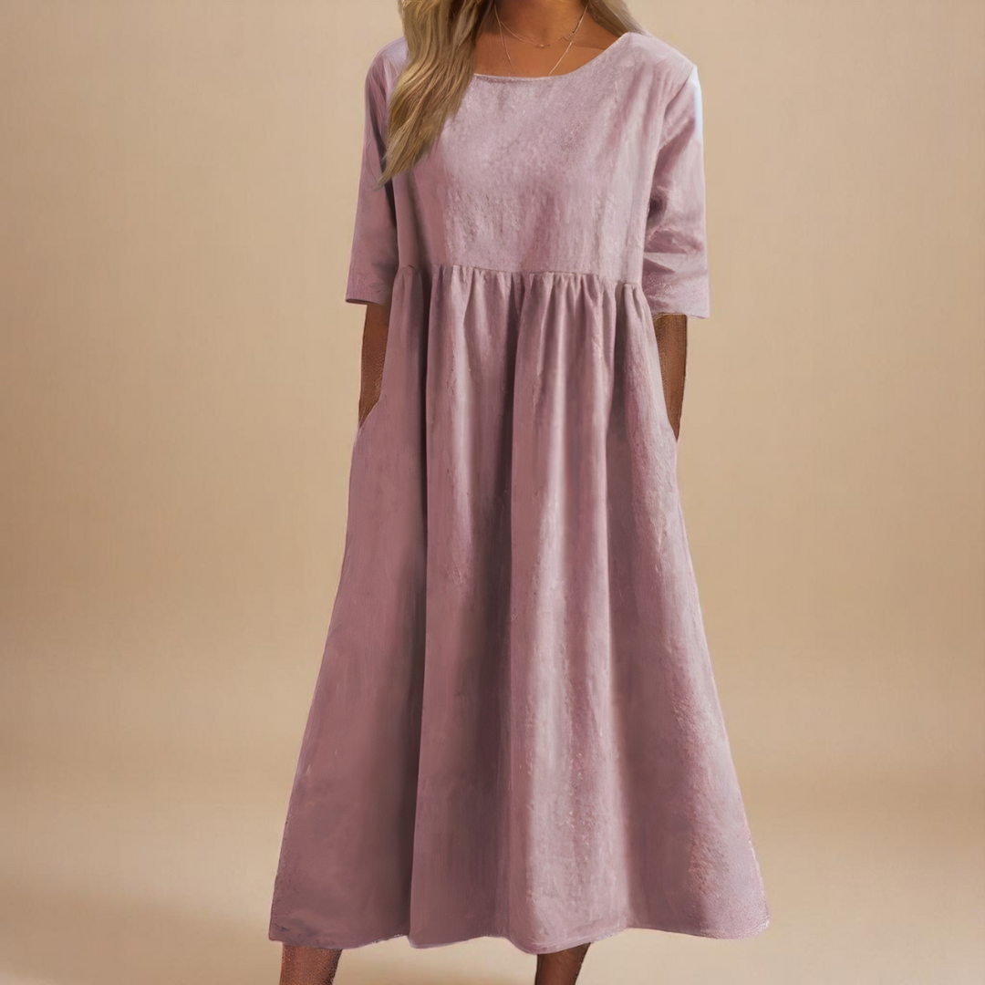 Sandrine | Robe Ample Manches Courtes