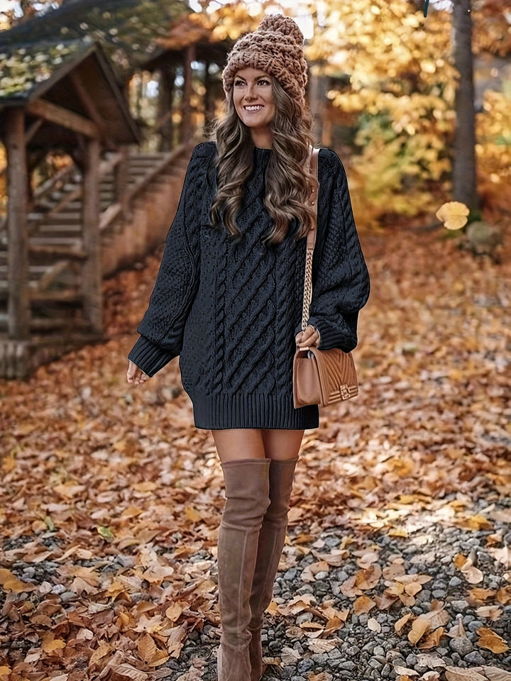 Brigitte | Robe-Pull Torsadée à Col Rond