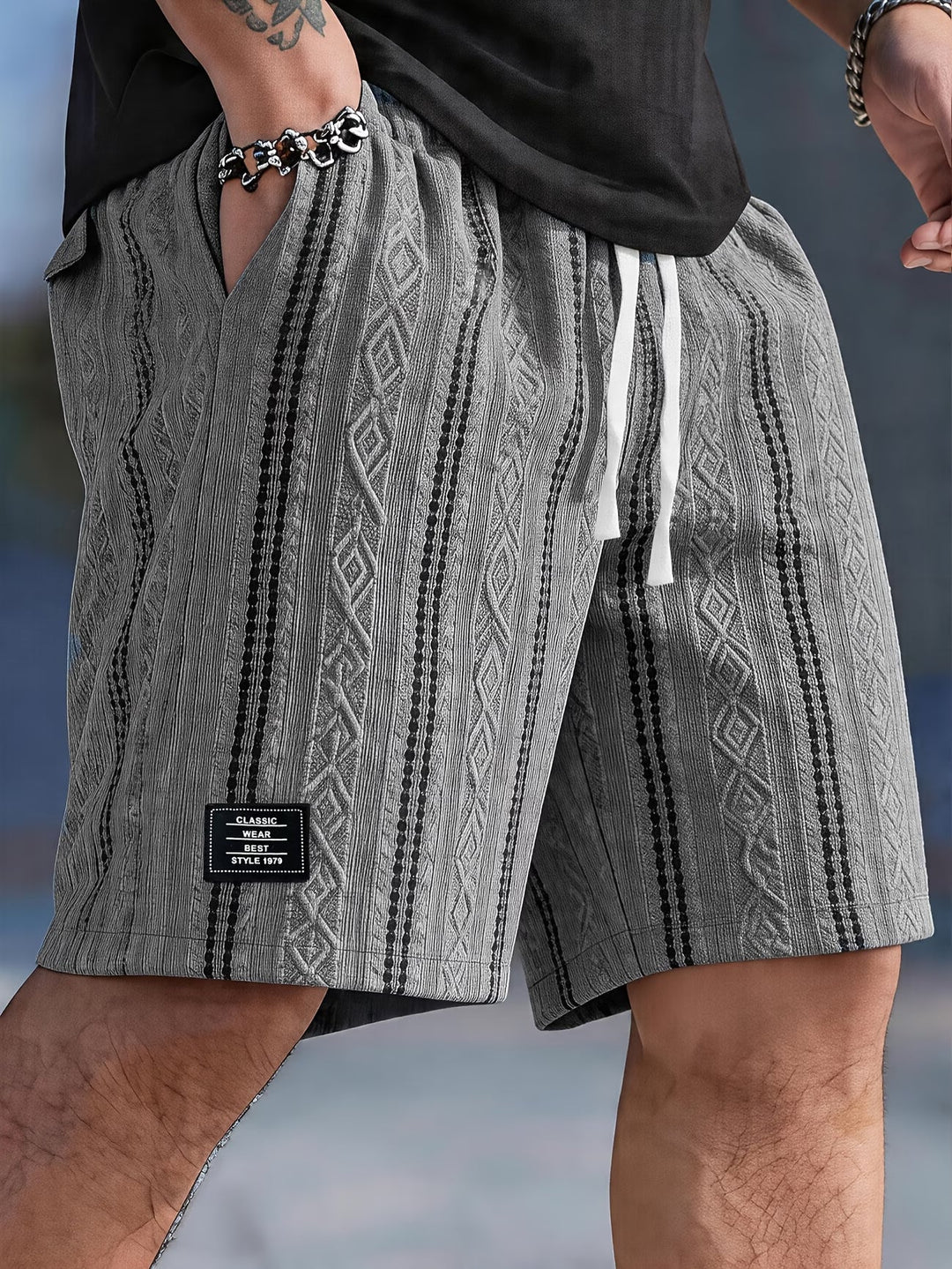 Marc | Short Texturé à Motif Géométrique