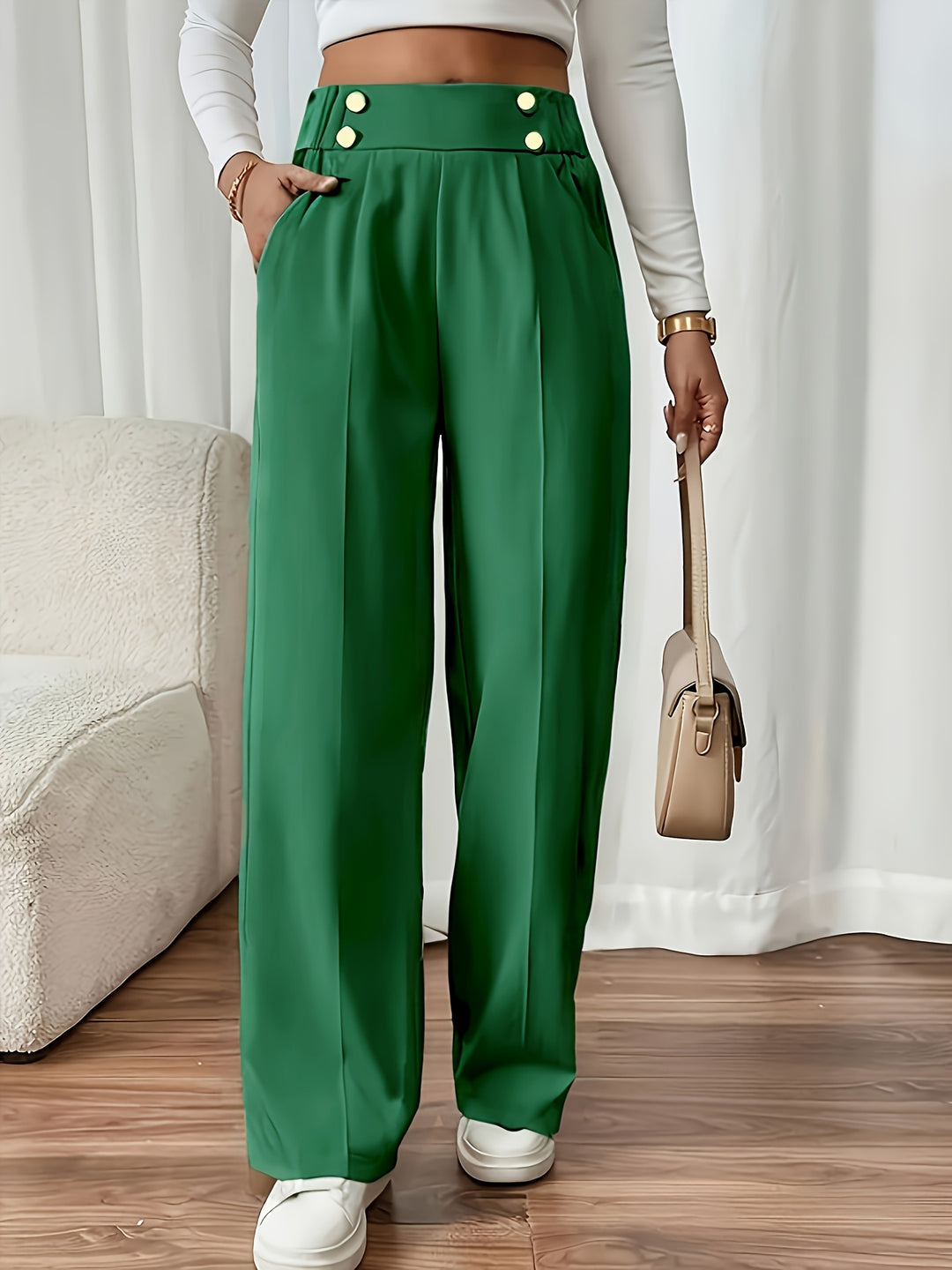 Ariane | Pantalon Fluide à Jambe Droite