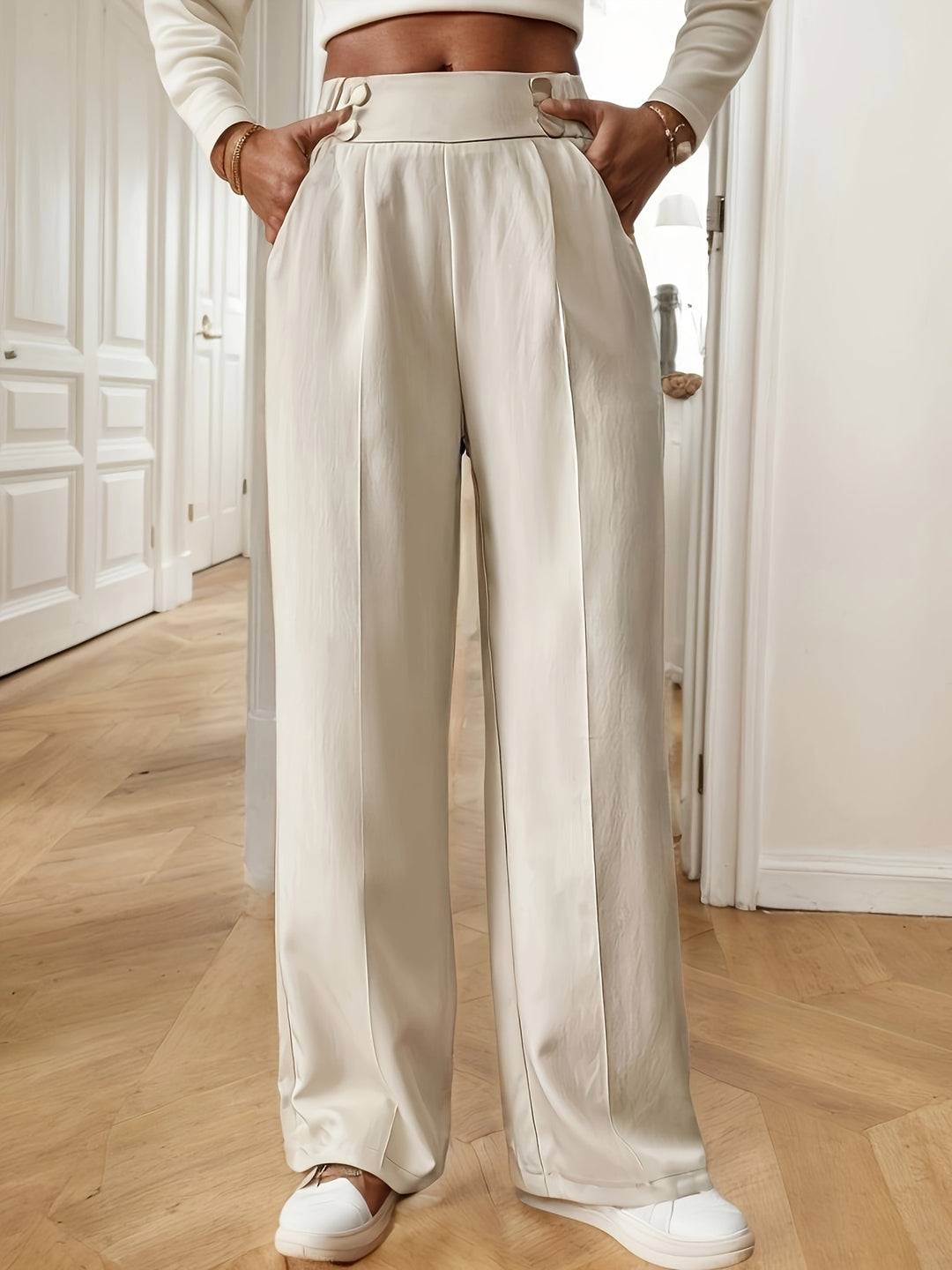 Ariane | Pantalon Fluide à Jambe Droite