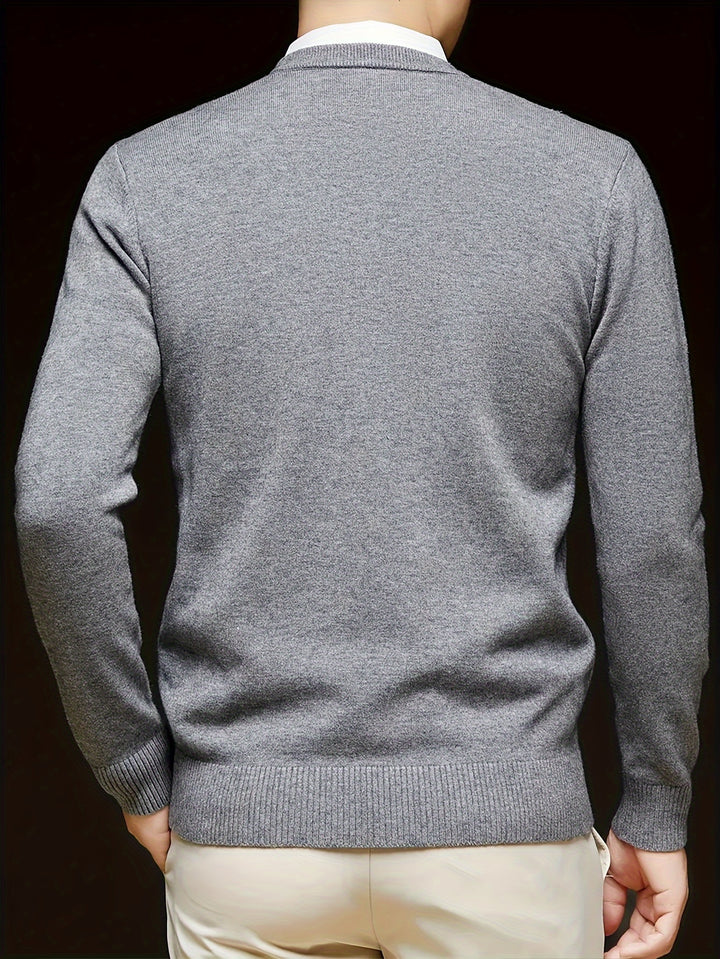 Renaud | Pull Col V Élégant