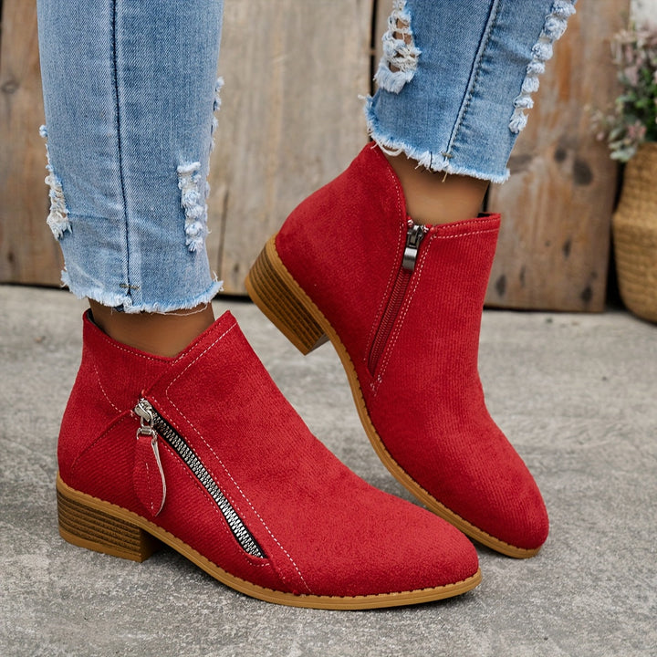 Pauline | Bottines Élégantes à Zip