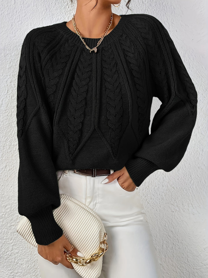 Éloïse | Pull Torsadé à Col Rond