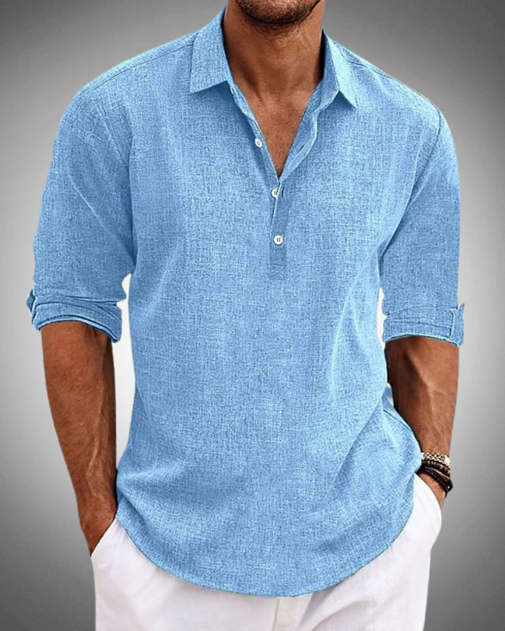Étienne | Chemise Décontractée à Col Ouvert