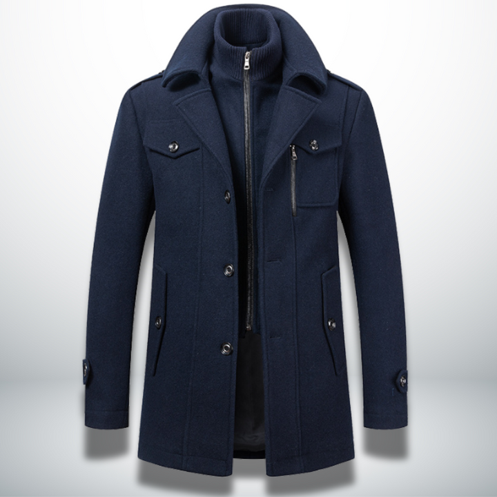 Ludovic | Manteau d'Hiver Élégant à Double Col
