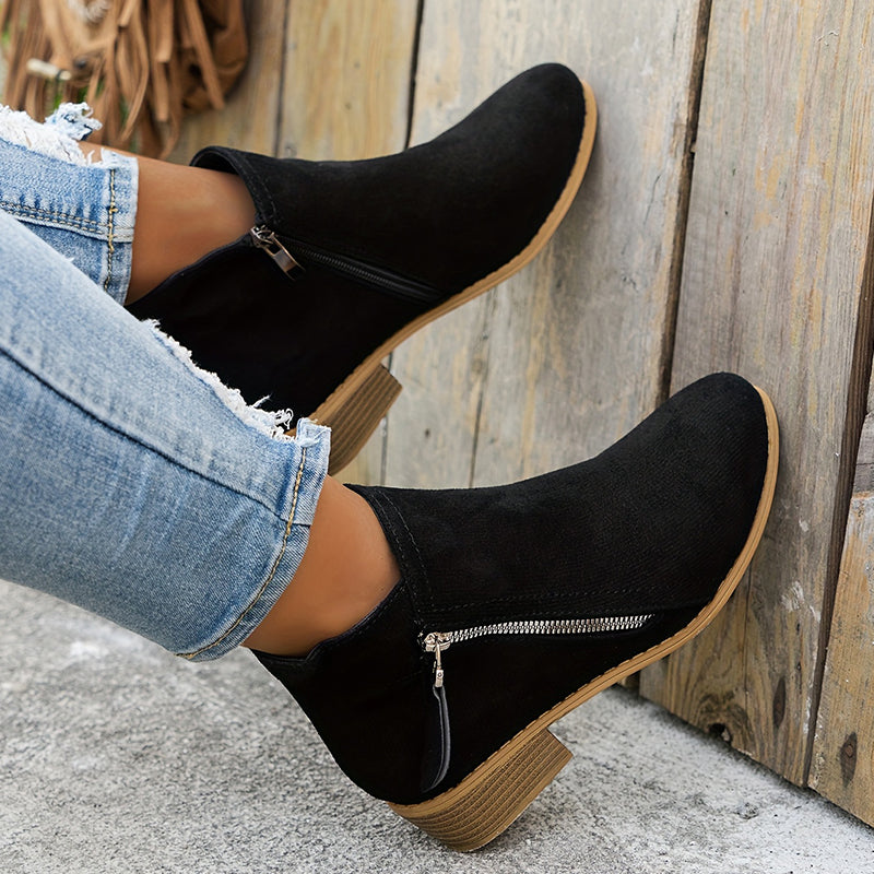 Pauline | Bottines Élégantes à Zip