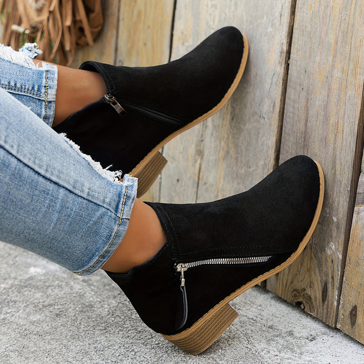 Pauline | Bottines Élégantes à Zip