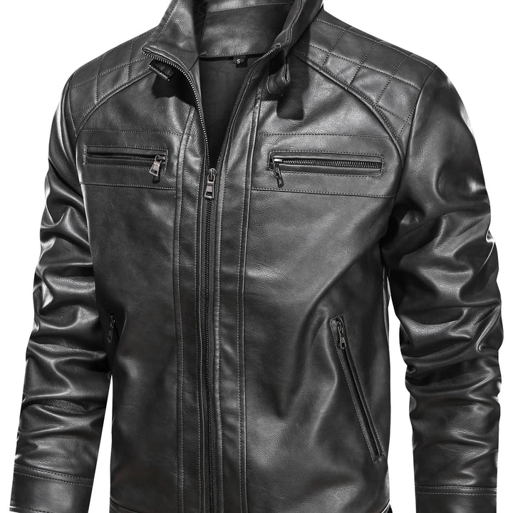 Sylvain | Blouson Zippé Style Motard