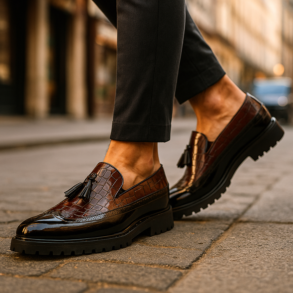 Côme | Mocassins Élégants à Pampilles