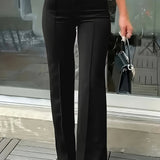Adèle | Pantalon Droit Taille Haute