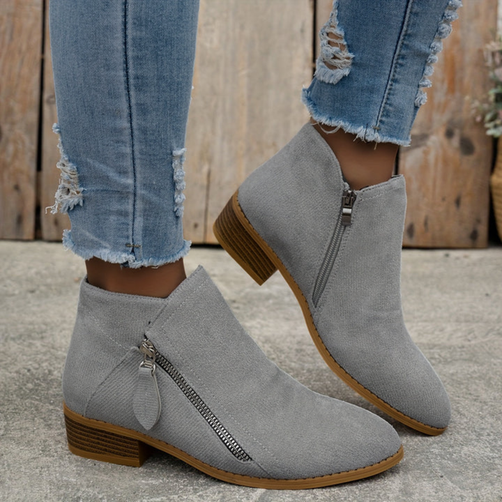 Pauline | Bottines Élégantes à Zip
