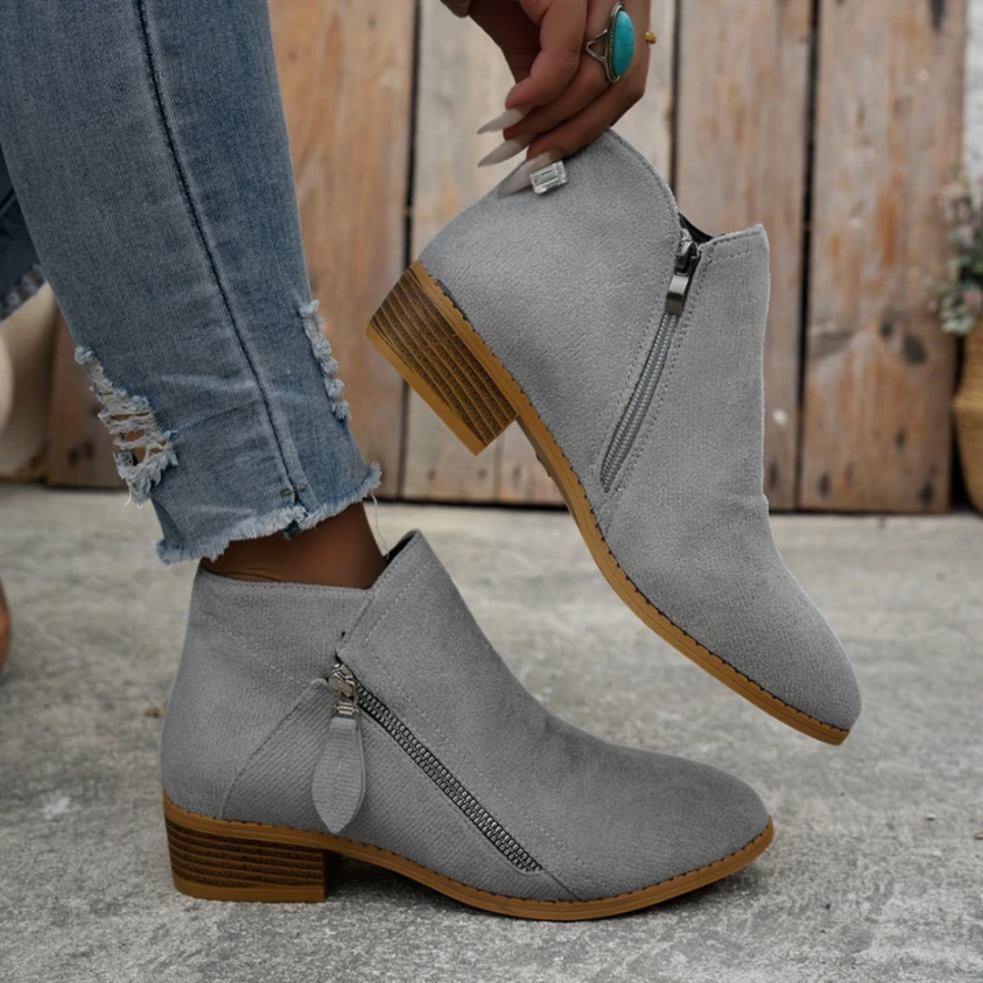 Pauline | Bottines Élégantes à Zip