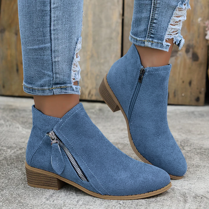Pauline | Bottines Élégantes à Zip