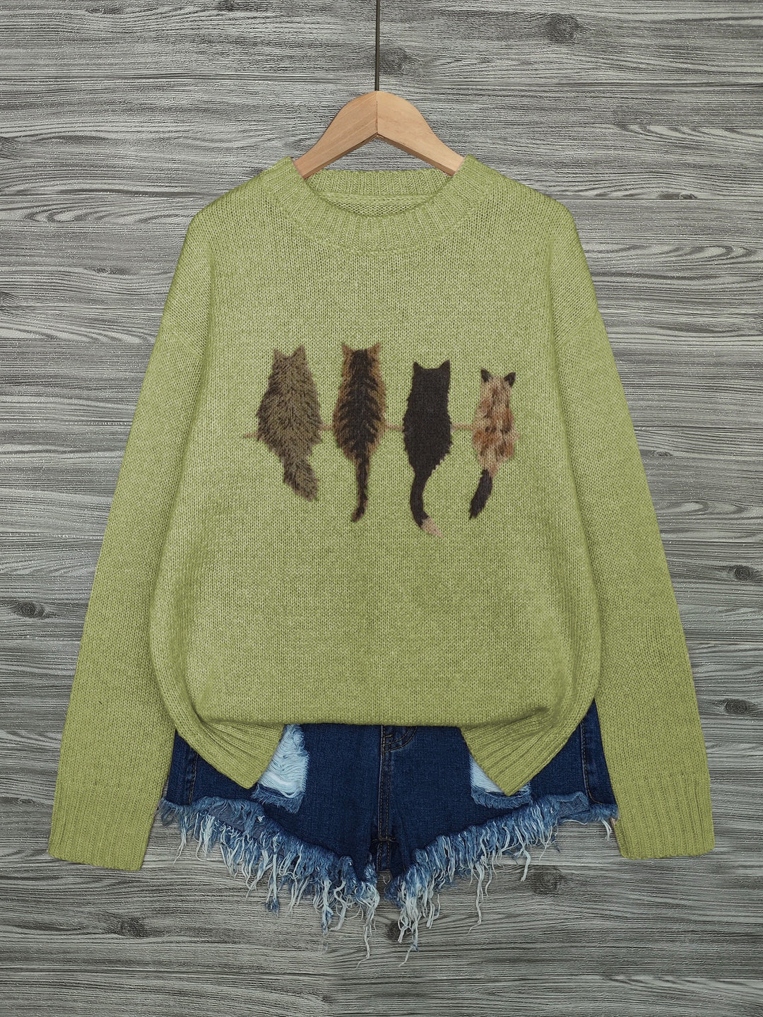 Clarisse | Pull Chaleureux à Imprimé Chats