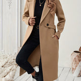 Cécile | Manteau Long Ceinturé Élégant