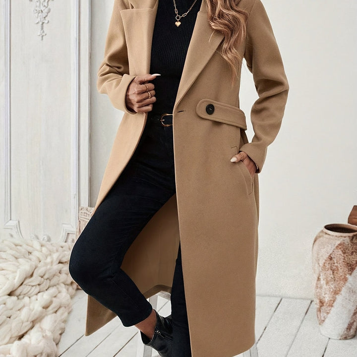 Cécile | Manteau Long Ceinturé Élégant