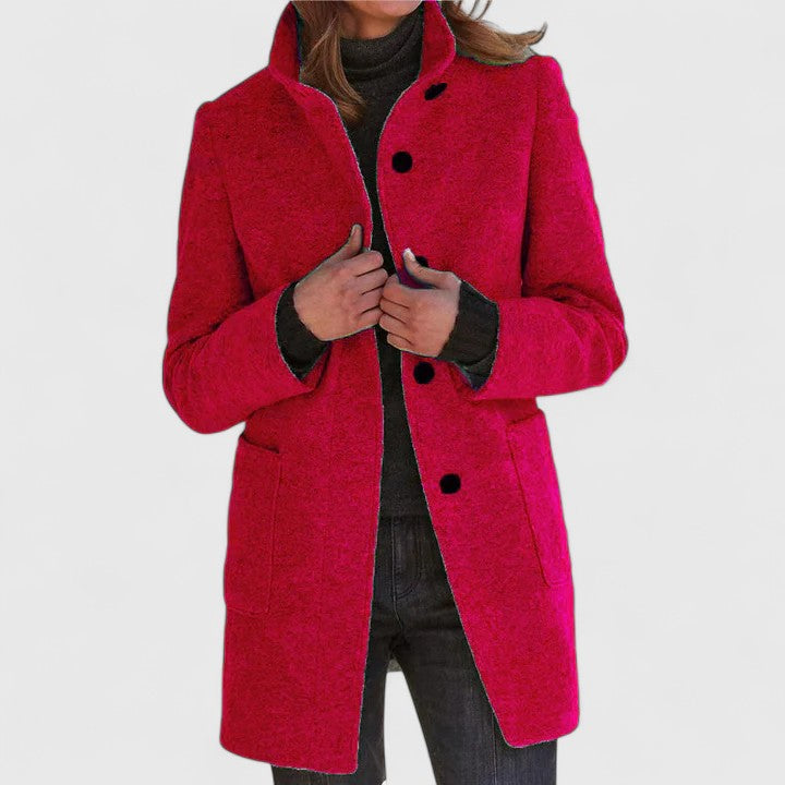 Clarisse | Manteau Élégant à Col Montant