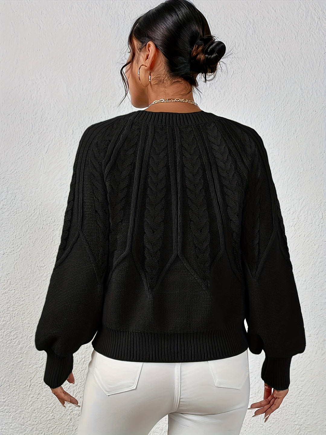 Éloïse | Pull Torsadé à Col Rond