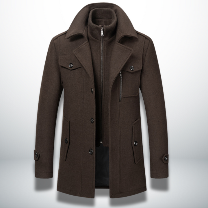 Ludovic | Manteau d'Hiver Élégant à Double Col