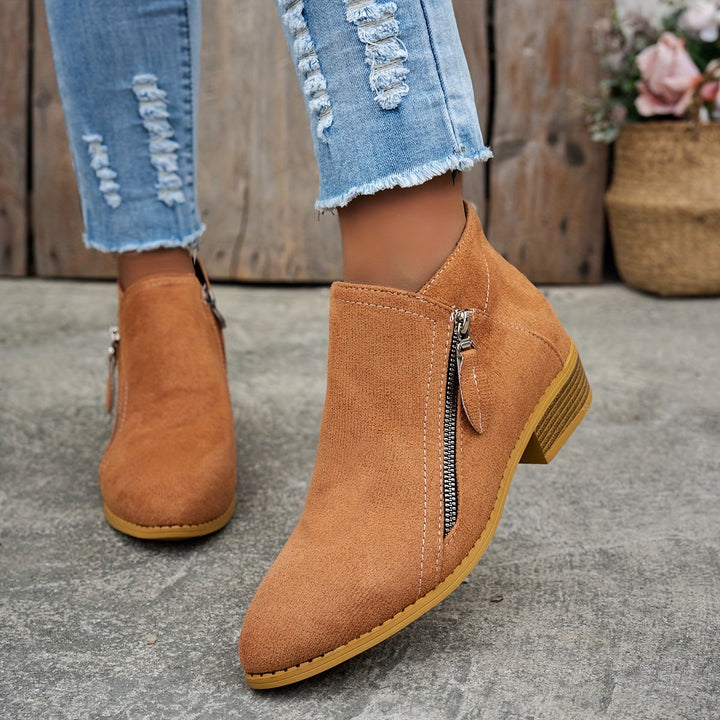 Pauline | Bottines Élégantes à Zip