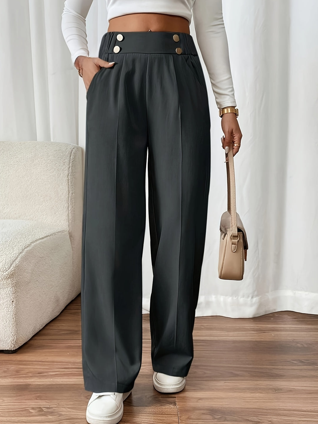 Ariane | Pantalon Fluide à Jambe Droite
