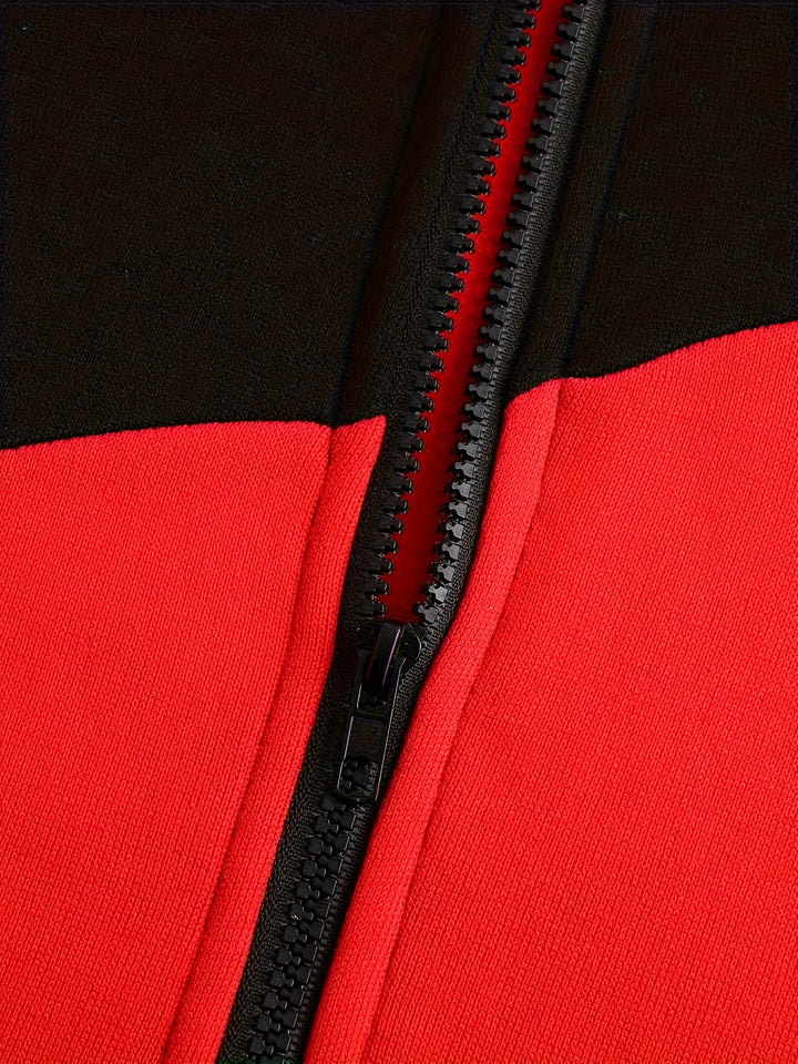Édouard | Veste à Capuche Zippée Bicolore