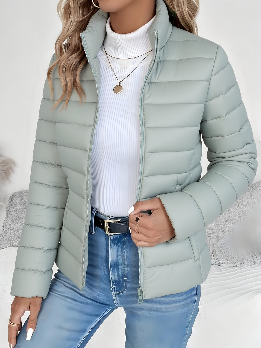 Nathalie | Veste Matelassée Légère Zippée