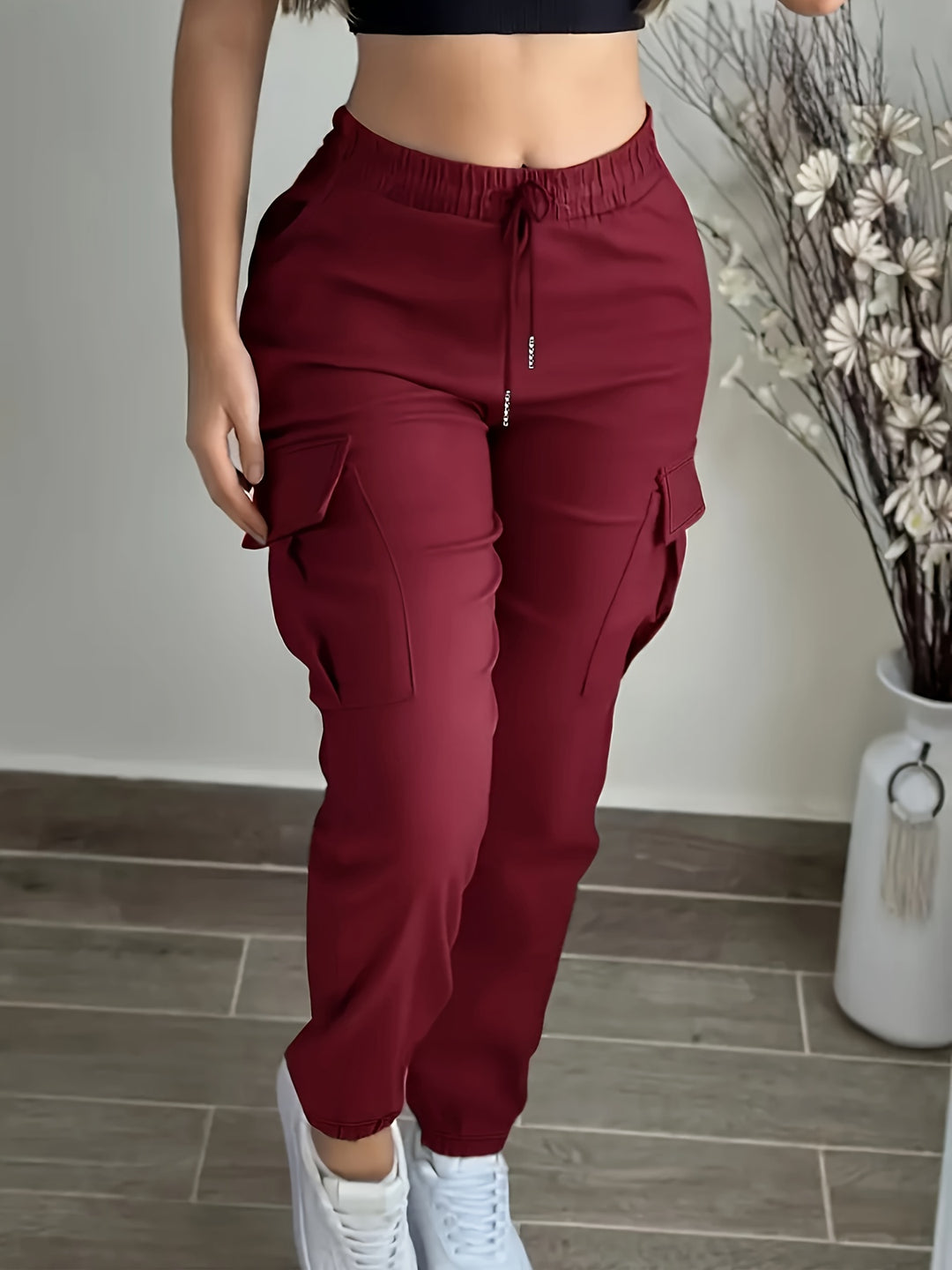Christine | Pantalon Cargo Ceinturé
