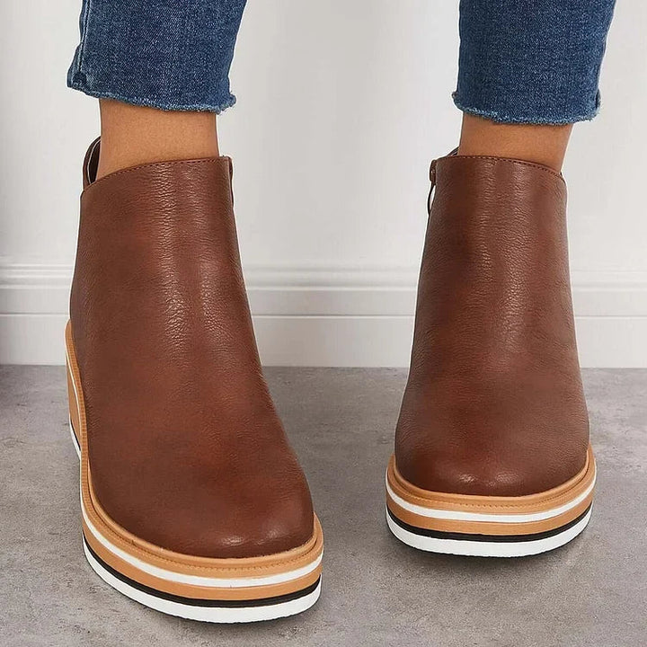 Oriane | Bottines Élégantes à Semelle Plateforme