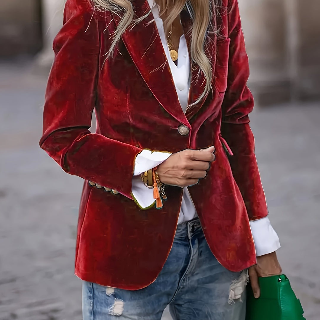 Séraphine | Veste Blazer Cintrée à Col Tailleur