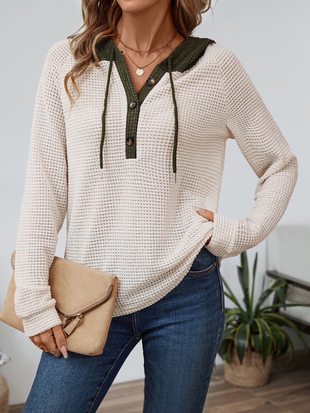 Sylvie | Sweat à Capuche Confort Bicolore