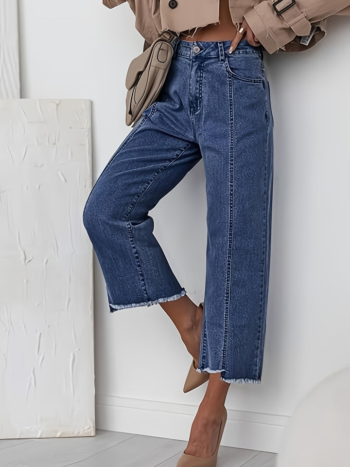 Odette | Jean Droit Raccourci Taille Haute