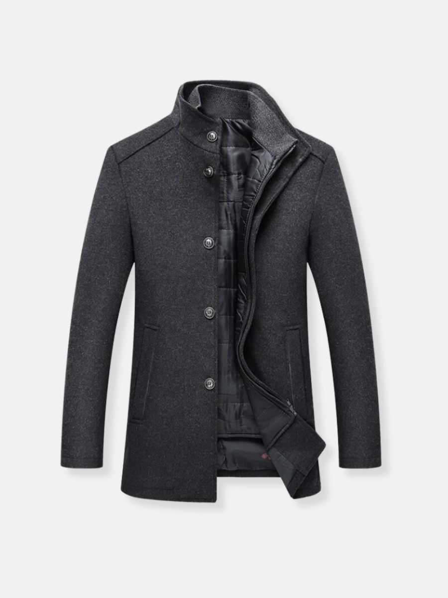 Philippe | Manteau Élégant à Col Montant